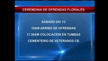 Se realizará una ofrenda floral en el Cementerio de Veteranos