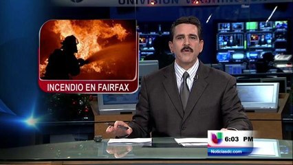 Incendio causo caos en vecindario de Fairfax