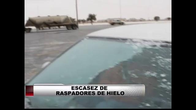 Escasez de raspadores de hielos