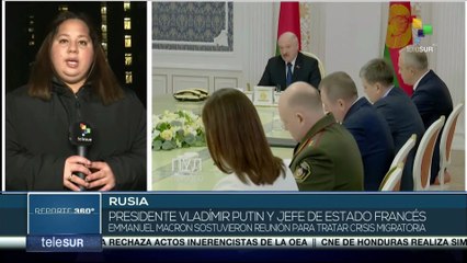 Presidente de Rusia y Francia debaten soluciones para prevenir maltratos a migrantes