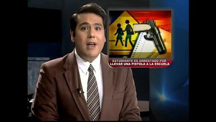 Estudiante lleva una pistola a la escuela
