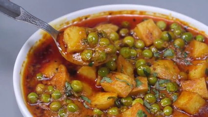 Aloo Matar Malai Recipe | Matar Batata Bhaji Recipe | Big Recipe House