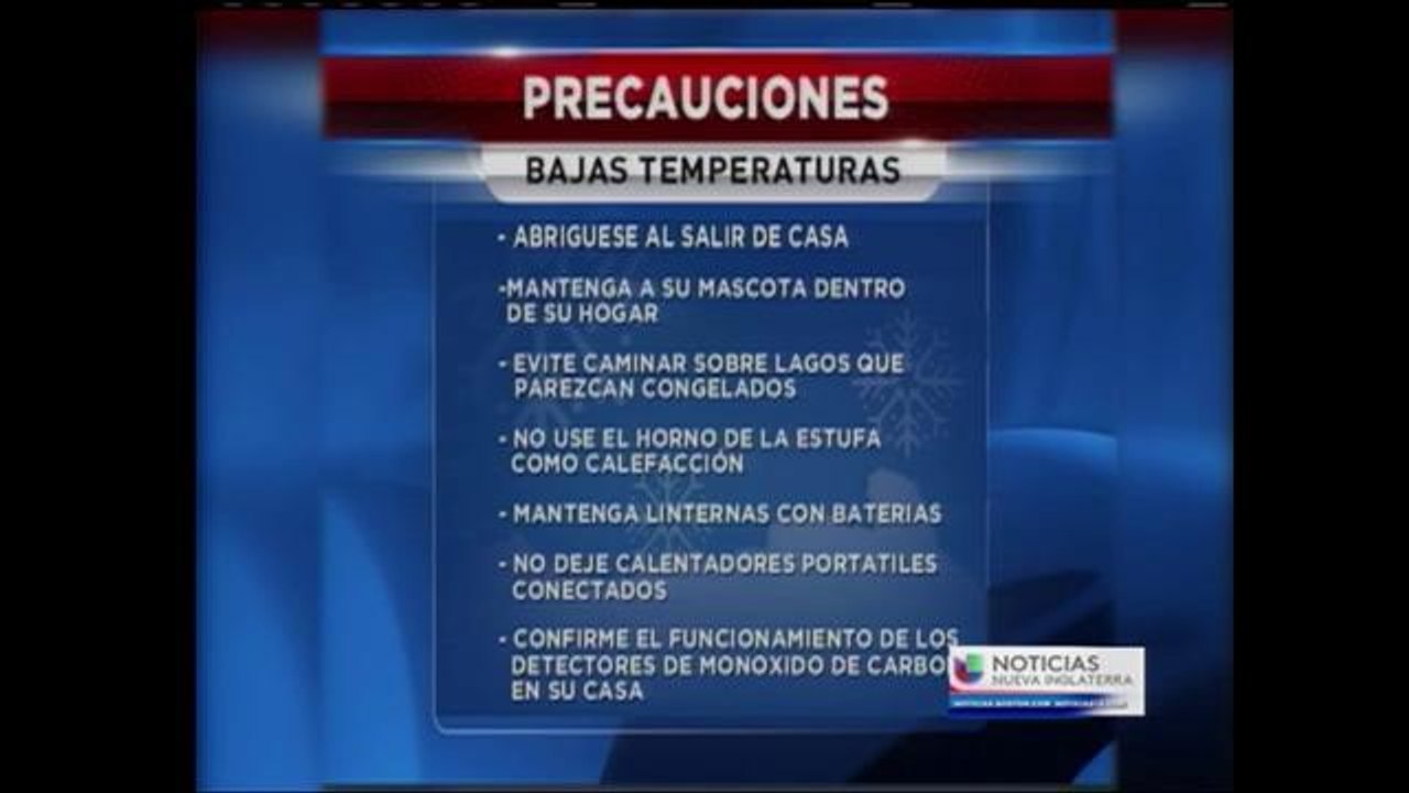 Gélidas temperaturas en MA