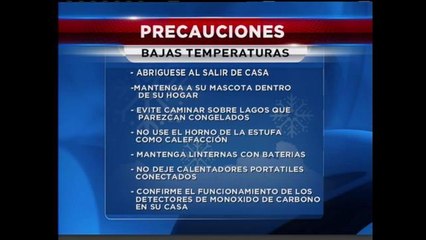 Recomendaciones bajas temperaturas