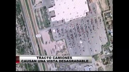 Tracto camiones causan una vista desagradable