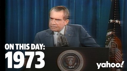 President Richard Nixon gives famous 'I'm not a crook' speech