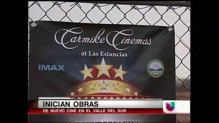 Inician construcción de cine en el valle del sur