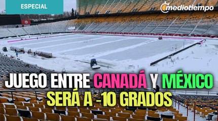 Estadio donde se jugará el Canadá vs México se cubrió de nieve