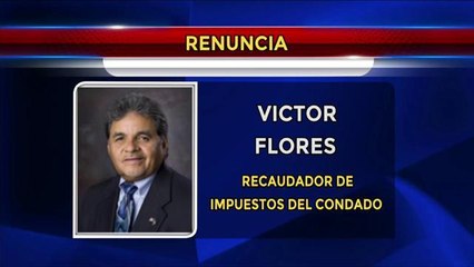 Victor Flores presenta su renuncia como recaudador de impuestos