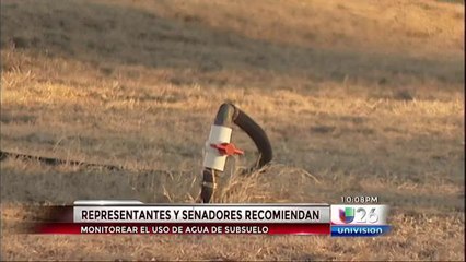Legisladores en busca de monitorear el uso de agua subterránea