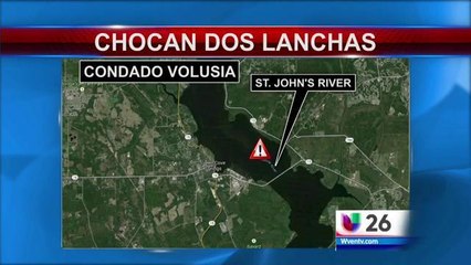Chocan dos lanchas en el Rio St. Johns