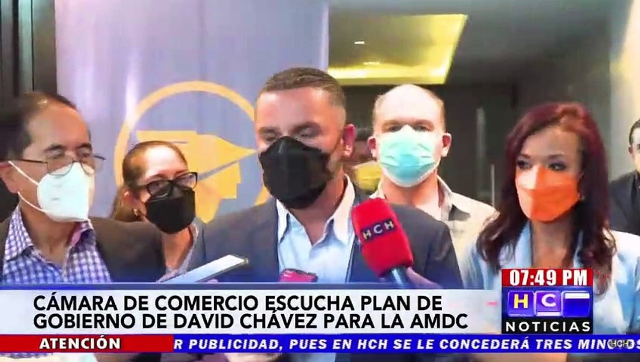 David Chávez presenta ante la Cámara de Comercio e Industrias de Tegucigalpa, plan de gobierno en materia económica