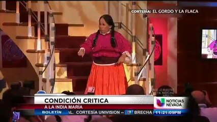 Maria Elena Velazco hospitalizada