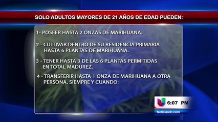 Con la legalización de la marihuana también hay límites y reglas
