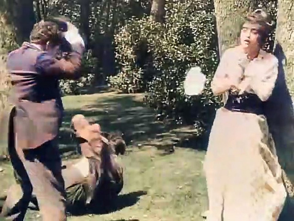 Charlie Chaplin Movies -  Caught in a Cabaret 1914  color