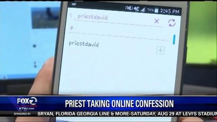 Priest Taking Confessions Online