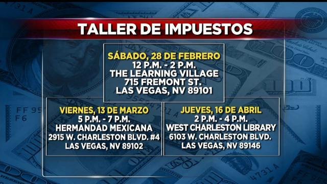 Talleres gratuitos de impuestos