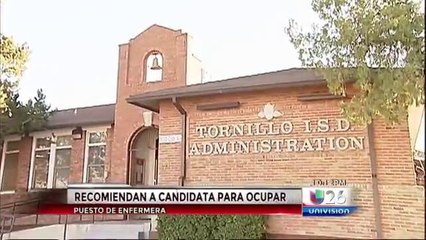 Recomiendan candidata a ocupár puesto de enfermera en el  distrito de Tornillo