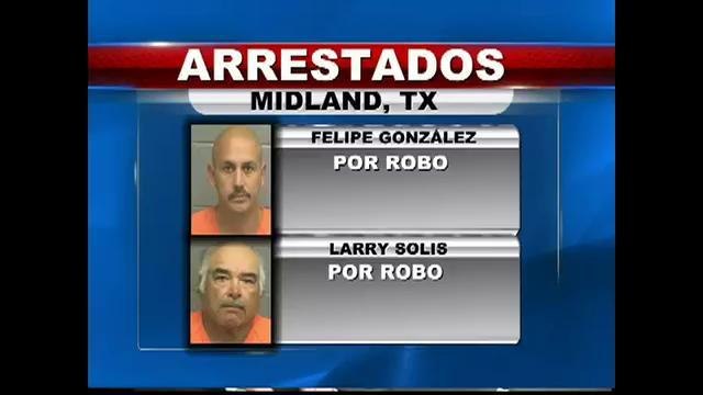 Hombres son arrestados por robo