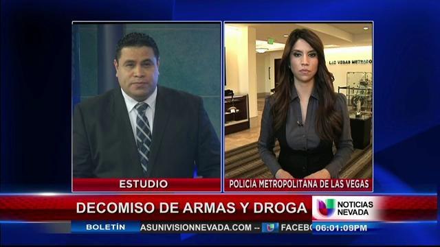 Decomiso de armas y drogas