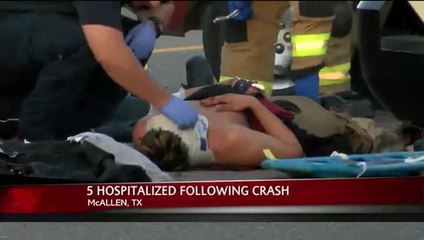 DEVELOPING: Five Taken to Hospital Following Vehicle Pursuit Ending in Crash