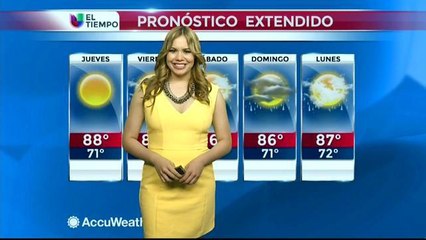 El segmento del clima (miércoles en la tarde)