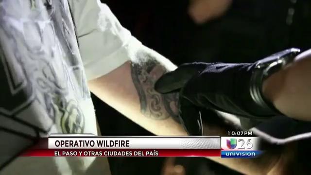 Operativo Nacional de ICE Wildfire - arrestos en El Paso.