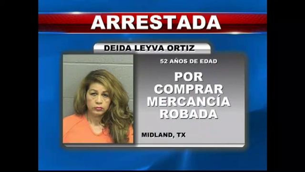 Arrestada por comprar mercancía robada