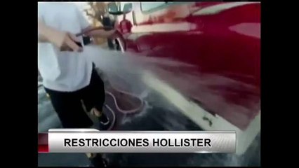 Restricciones de agua en Hollister