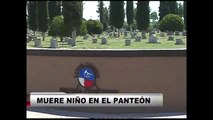 Muere niño en el panteón