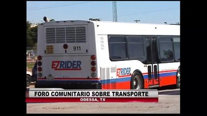 Foro comunitario sobre transporte.