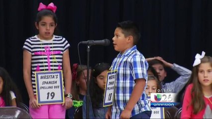 Concurso de Deletreo en Español en la primaria Mesita.