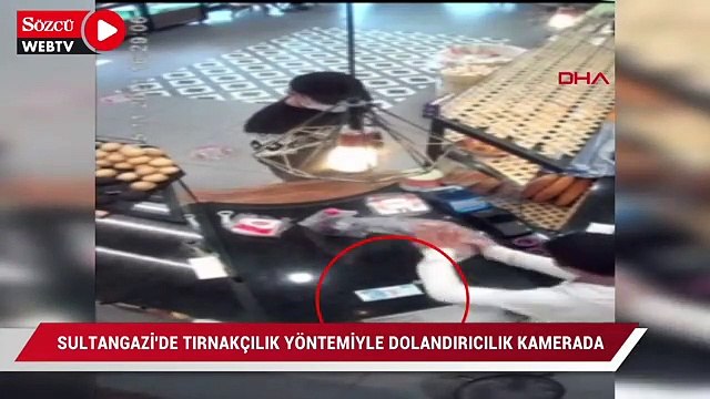Sultangazi'de tırnakçılık yöntemiyle dolandırıcılık kamerada
