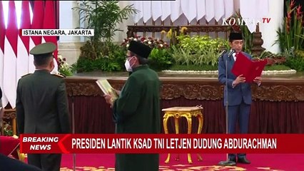 TERBARU! Momen Pelantikan Letjen Dudung Abdurachman Jadi KSAD