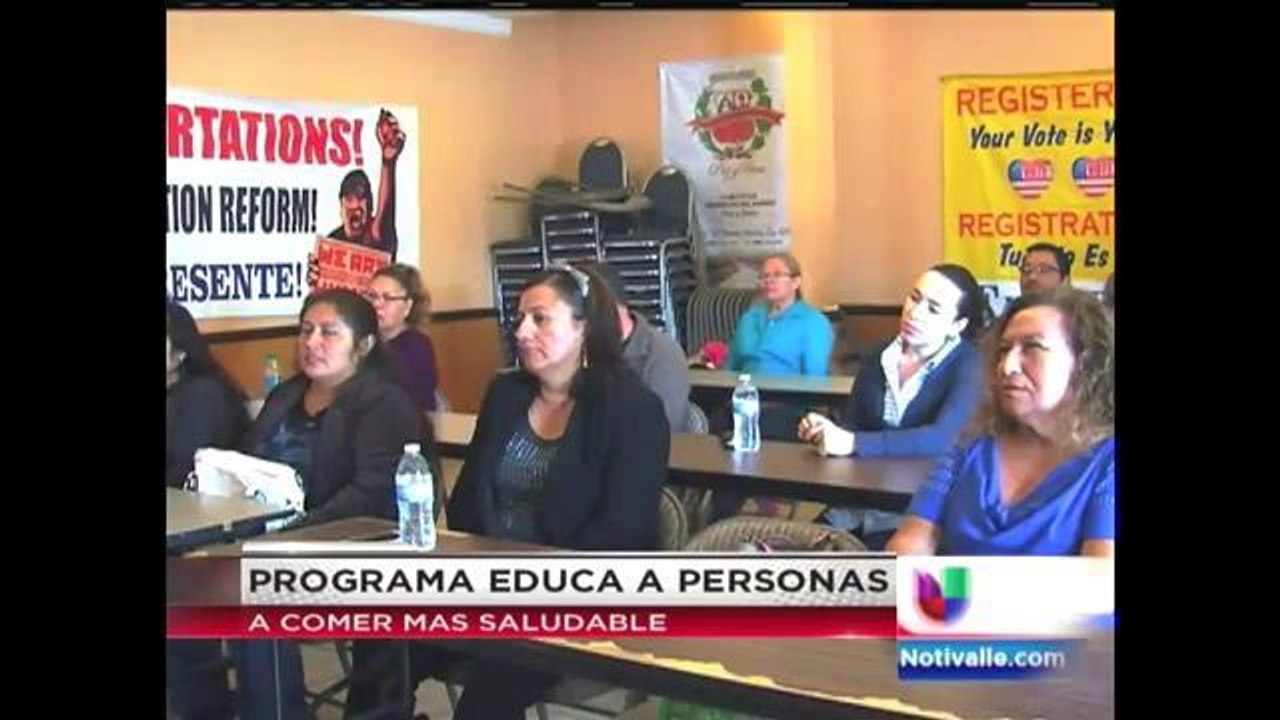 Programa educa a personas a comer mas saludable