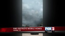 Fire Destroys Mobile Homes, Owners Cited for Illegal Burning