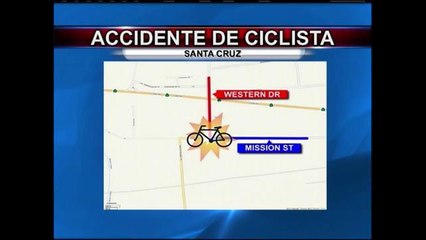 Dos ciclistas resultan heridos en Santa Cruz y Gilroy