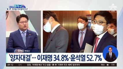 윤석열-이재명, 지지율 격차 벌어졌다