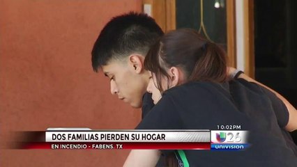 Dos familias de Fabens pierden su casa en incendio