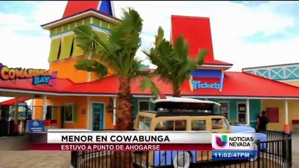 Menor casi se ahoga en el parque acuático Cowabunga Bay