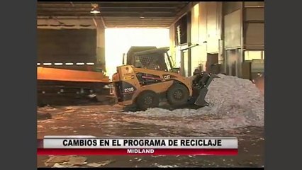 Cambios en el programa de reciclaje
