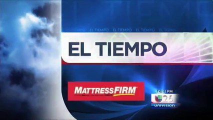 Pronóstico del Tiempo: Jueves 28 Mayo 10pm