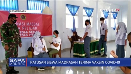 Ratusan Siswa Madrasah Terima Vaksin COVID-19