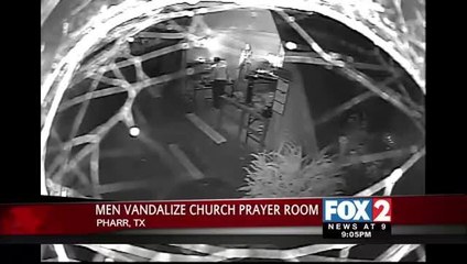Suspect Caught on Camera Vandalizing Church Prayer Room