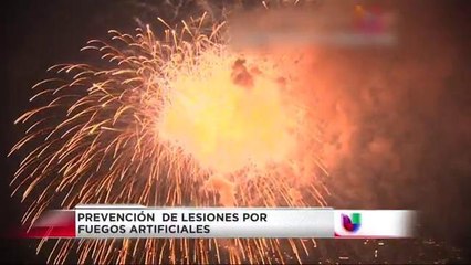 Prevención de lesiones por fuegos artificiales