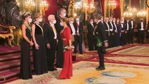 Los Reyes Felipe y Letizia, de cena de gala en el Palacio Real