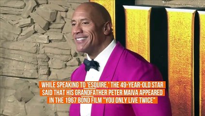 Dwayne Johnson says he should be the next James Bond