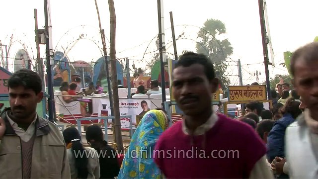 Indian giant wheel at the Sonepur mela or fair