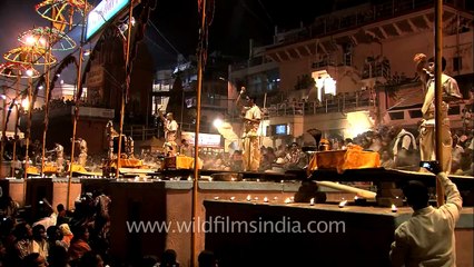 The Ganga aarti in Varanasi