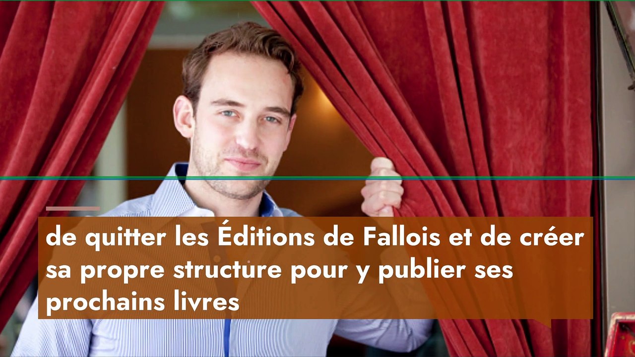 Fin des Éditions de Fallois après le départ de Joël Dicker